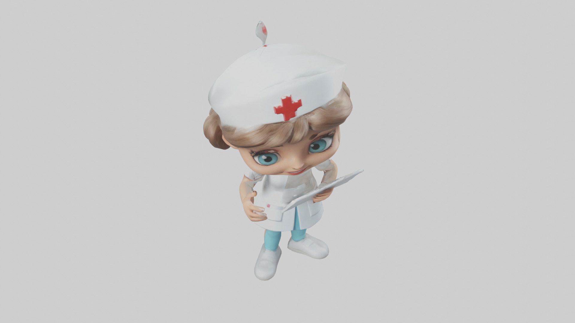 Cartoon Nurse Assistant model 3D model_16