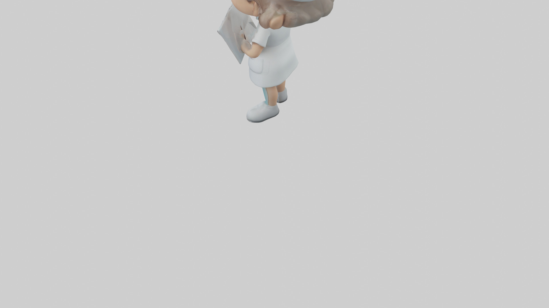 Cartoon Nurse Assistant model 3D model_3