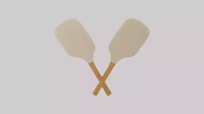 Cartoon Paddles model 3D model