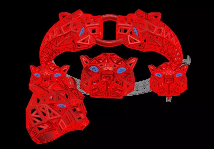 Mystic Panther A Locket Set of Power and Beauty 3D print model_0