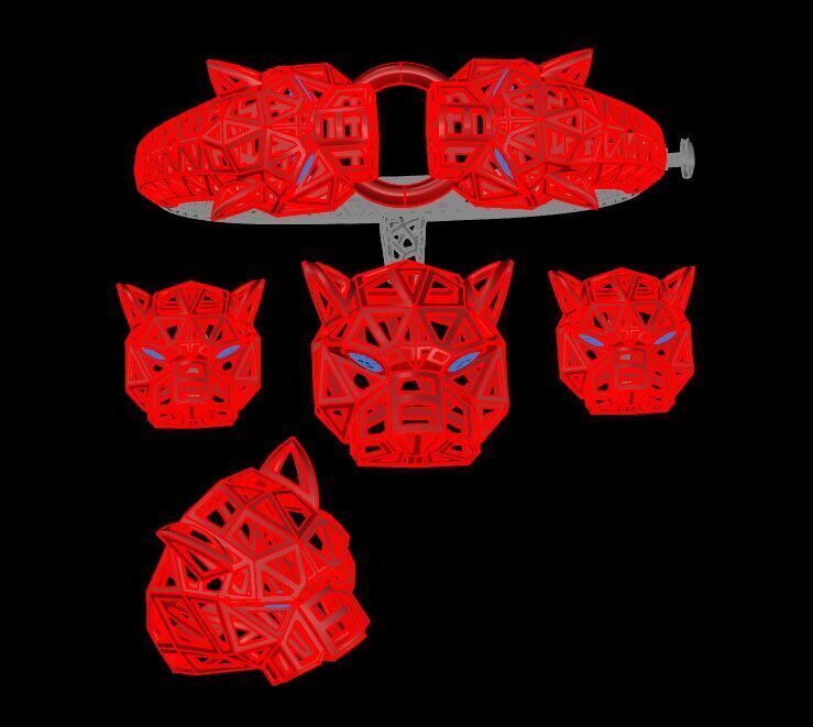 Mystic Panther A Locket Set of Power and Beauty 3D print model_4