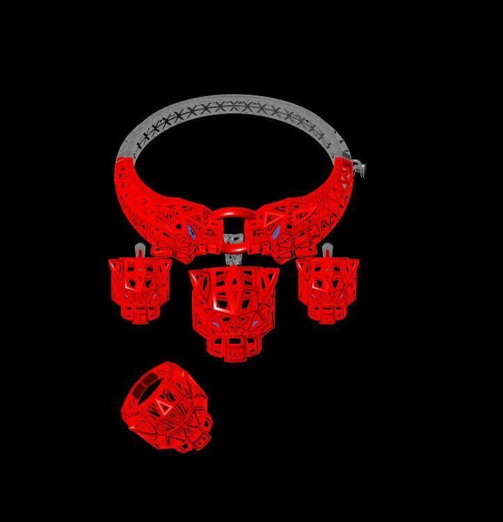 Mystic Panther A Locket Set of Power and Beauty 3D print model_6