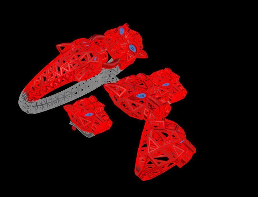 Mystic Panther A Locket Set of Power and Beauty 3D print model_3