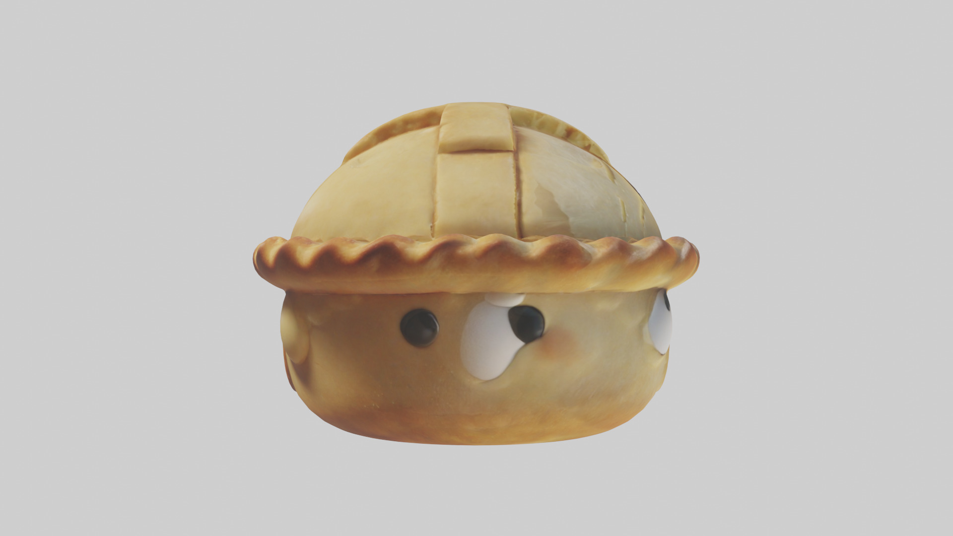 Cartoon Pie model 3D model_13