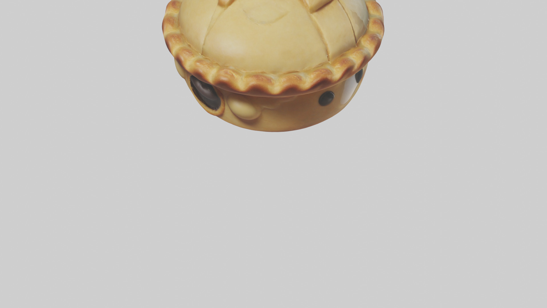 Cartoon Pie model 3D model_4