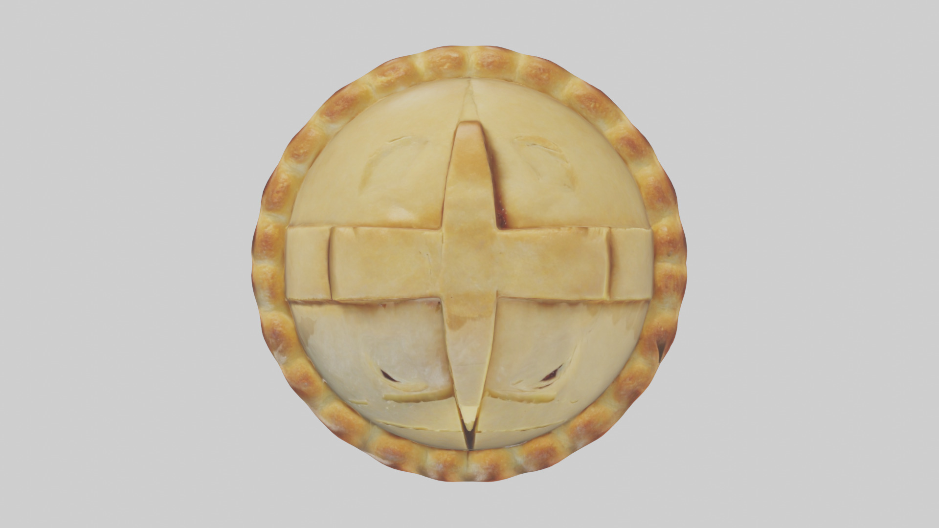 Cartoon Pie model 3D model_14