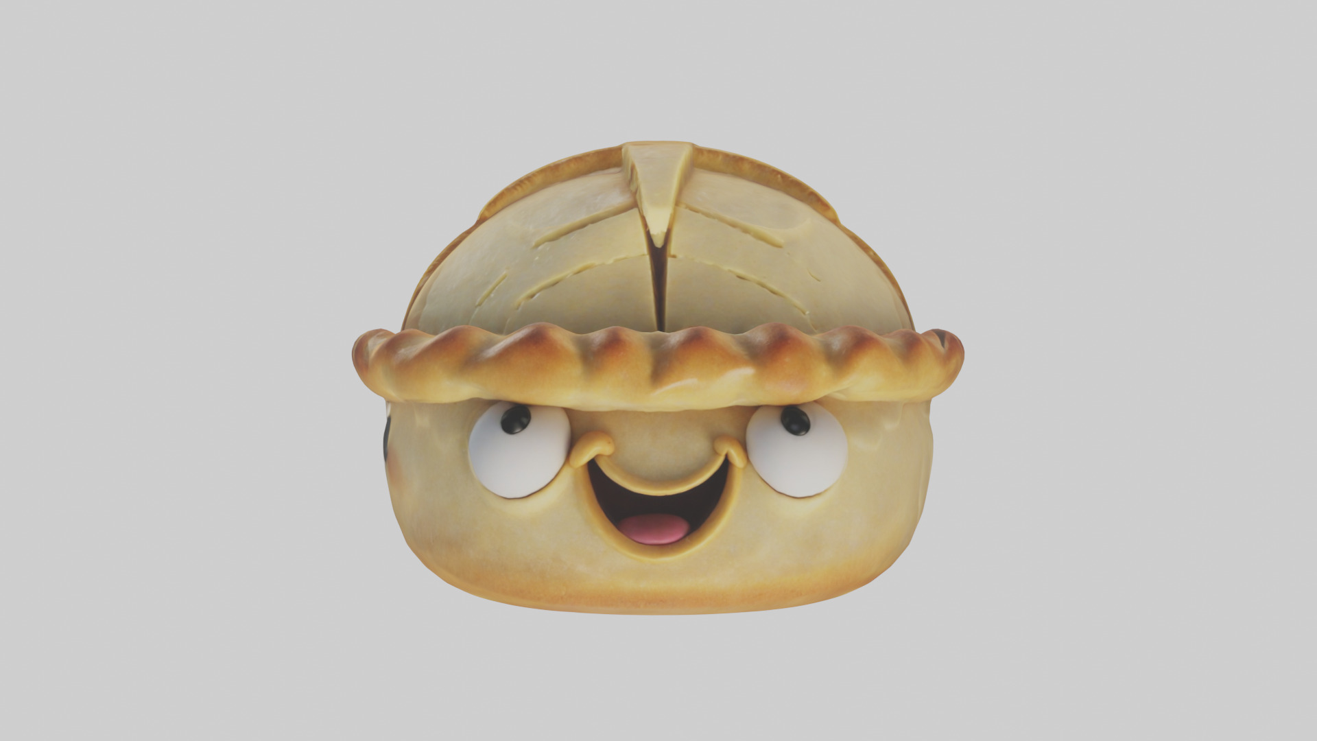 Cartoon Pie model 3D model_9