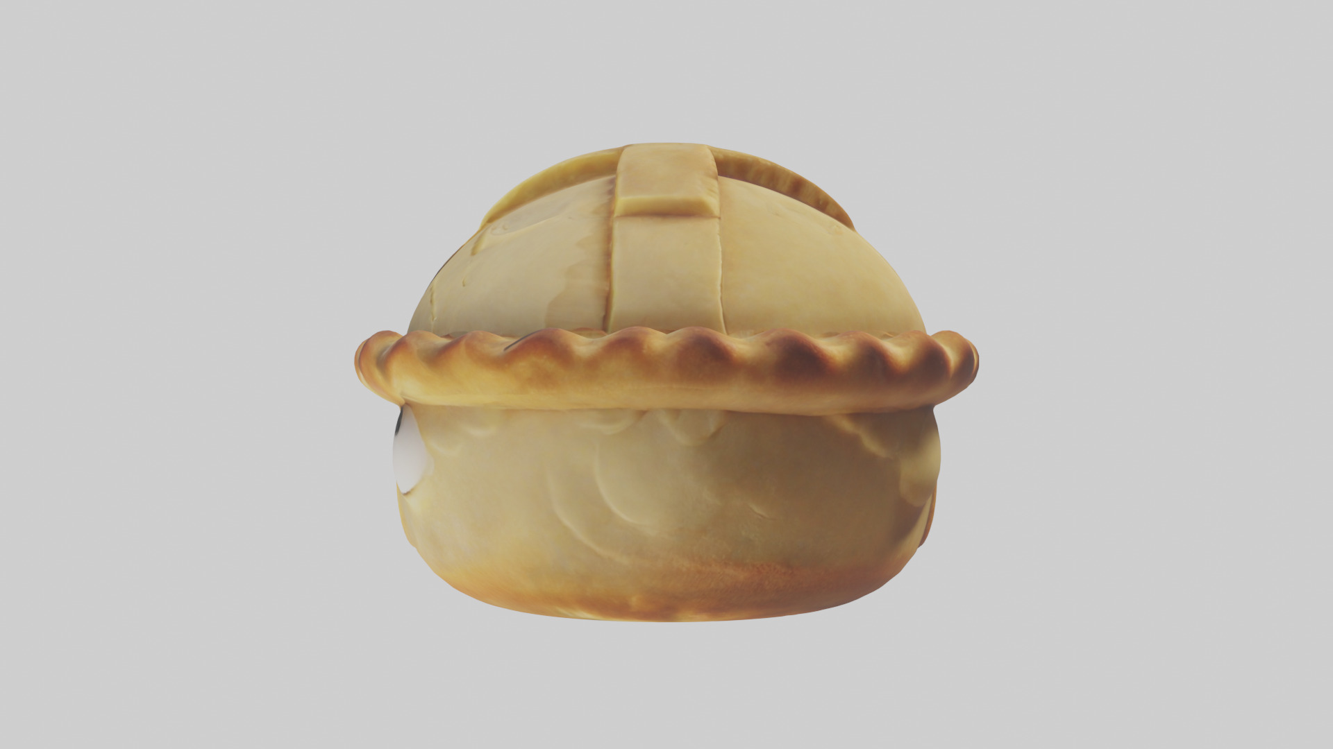 Cartoon Pie model 3D model_12