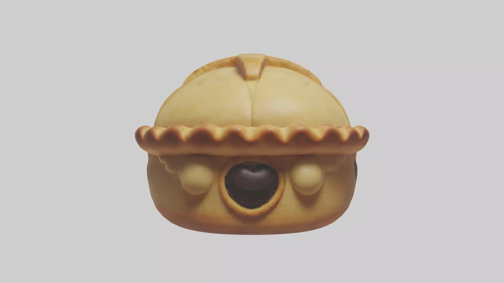 Cartoon Pie model 3D model_0