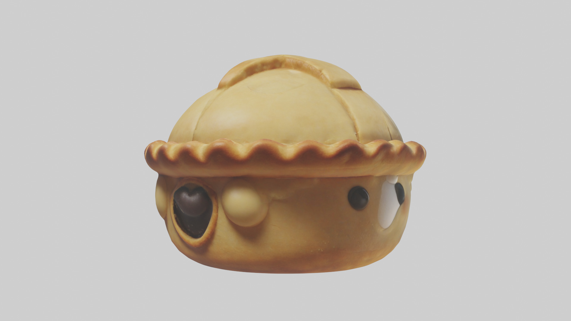 Cartoon Pie model 3D model_2