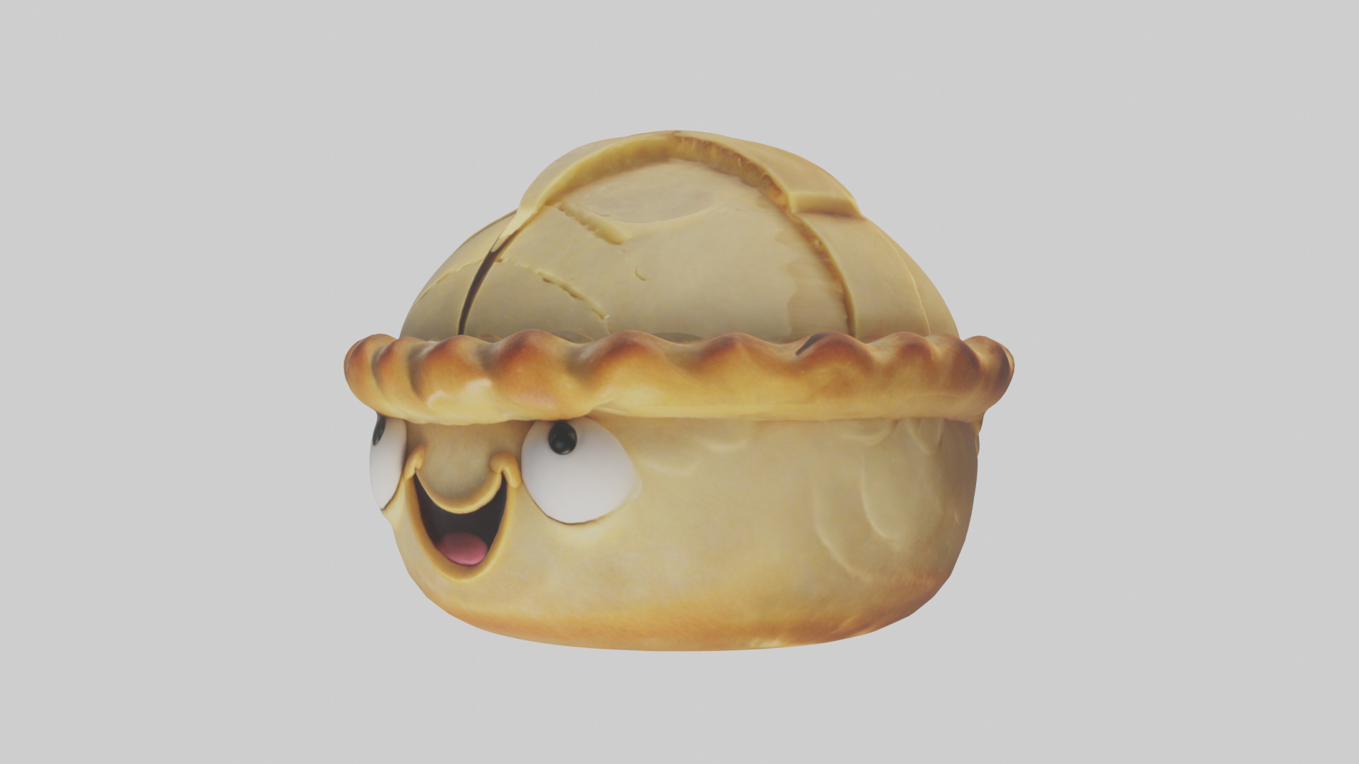 Cartoon Pie model 3D model_10