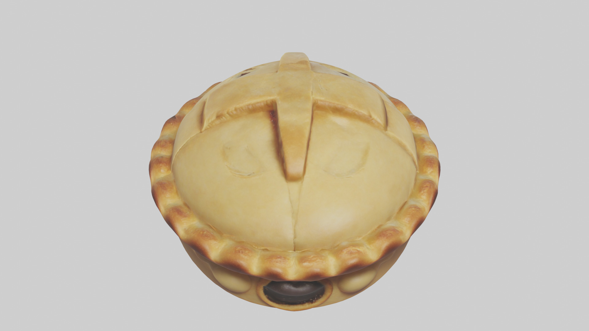 Cartoon Pie model 3D model_15