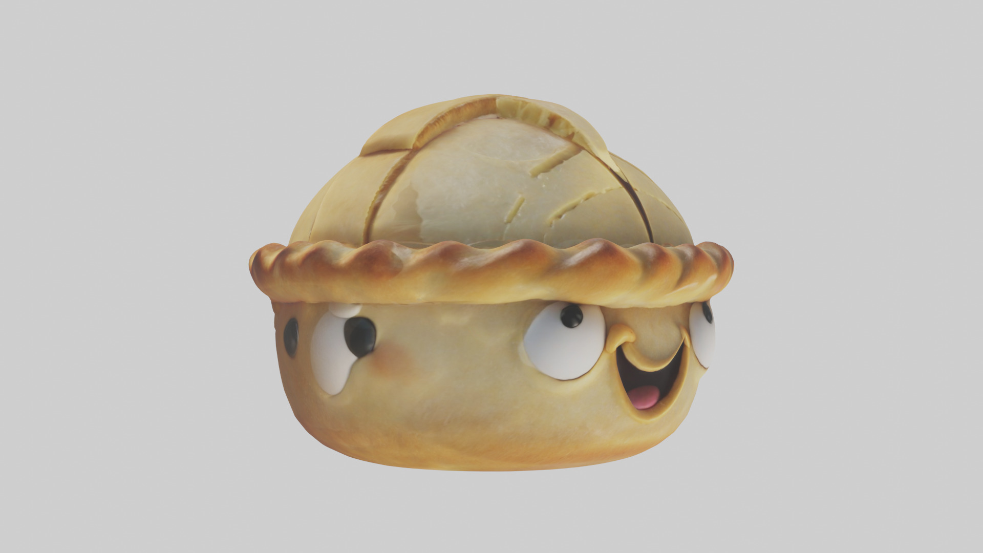 Cartoon Pie model 3D model_11