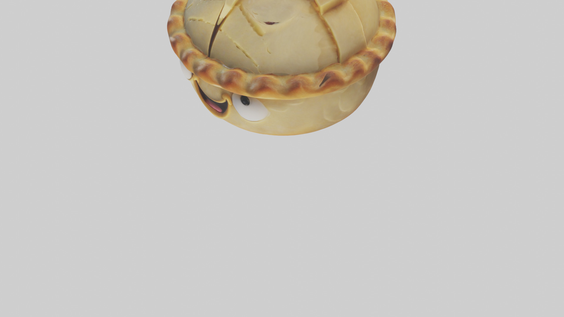 Cartoon Pie model 3D model_5