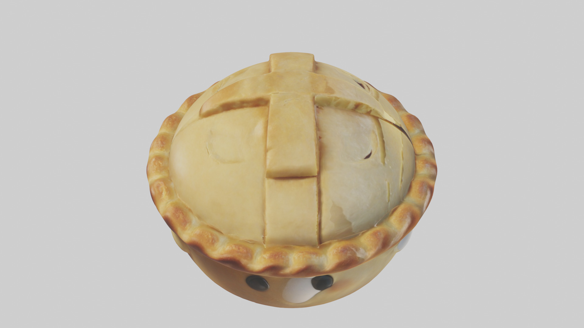 Cartoon Pie model 3D model_18