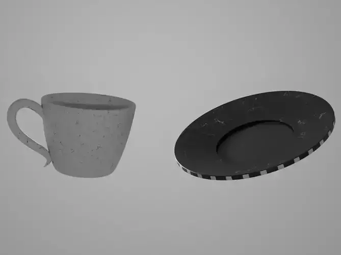 3D Coffee Cup PBR for Games  Animation and Interior Design Free