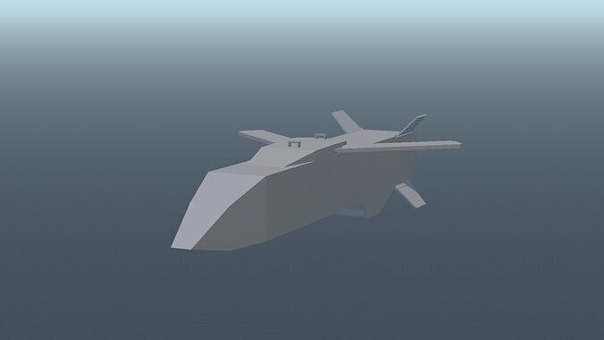 Stealth Cruise Missile  Low-poly 3D model