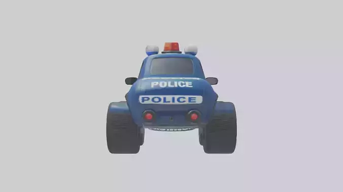 Cartoon Police Car model