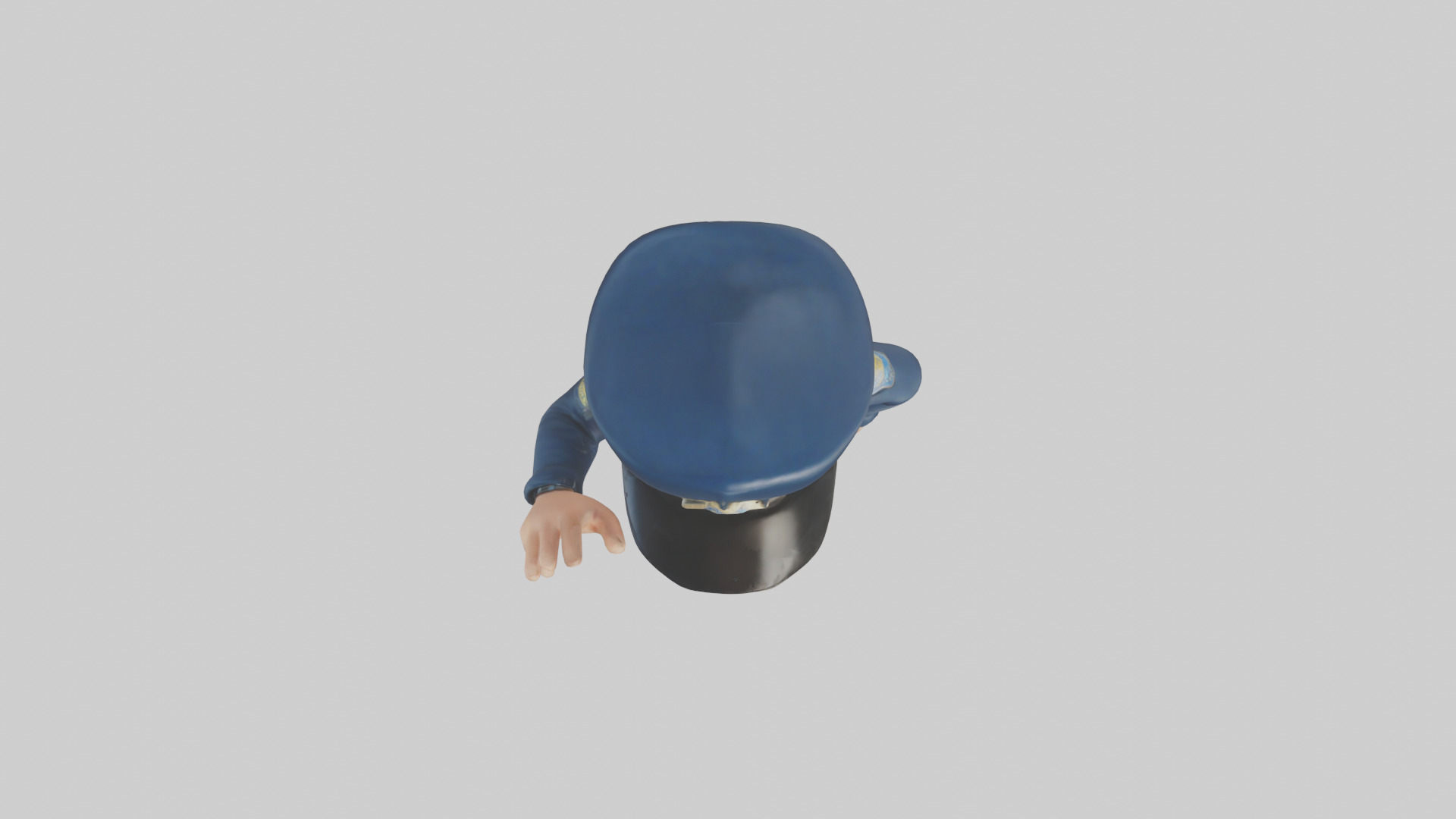 Cartoon Police Officer model 3D model_14