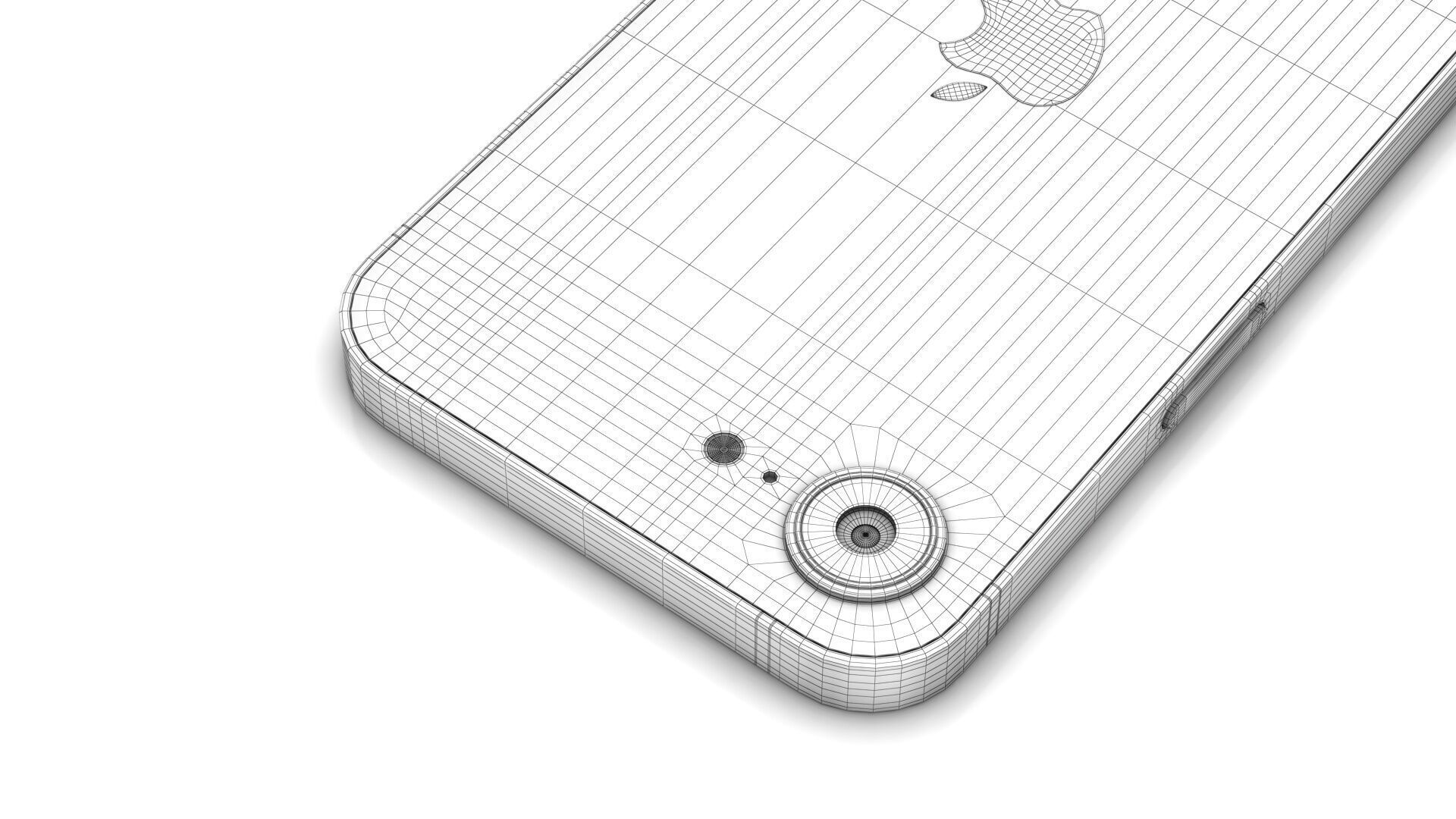 Apple iPhone 16e Low-poly 3D model_24