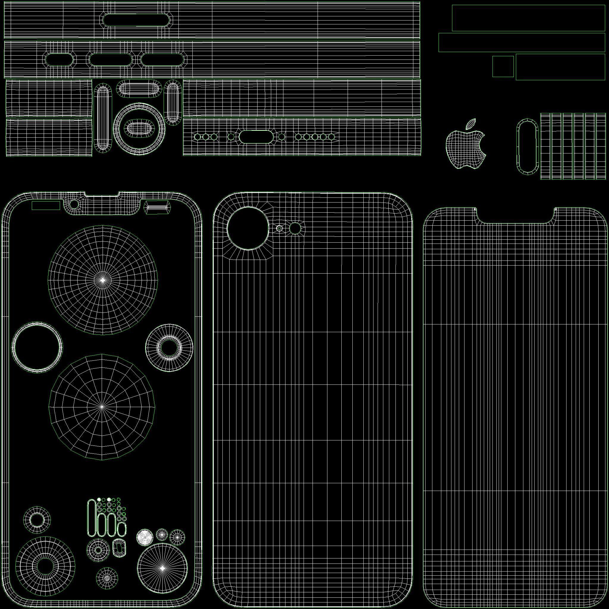 Apple iPhone 16e Low-poly 3D model_32