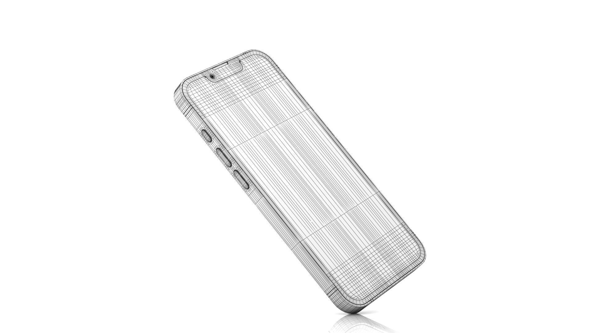 Apple iPhone 16e Low-poly 3D model_18