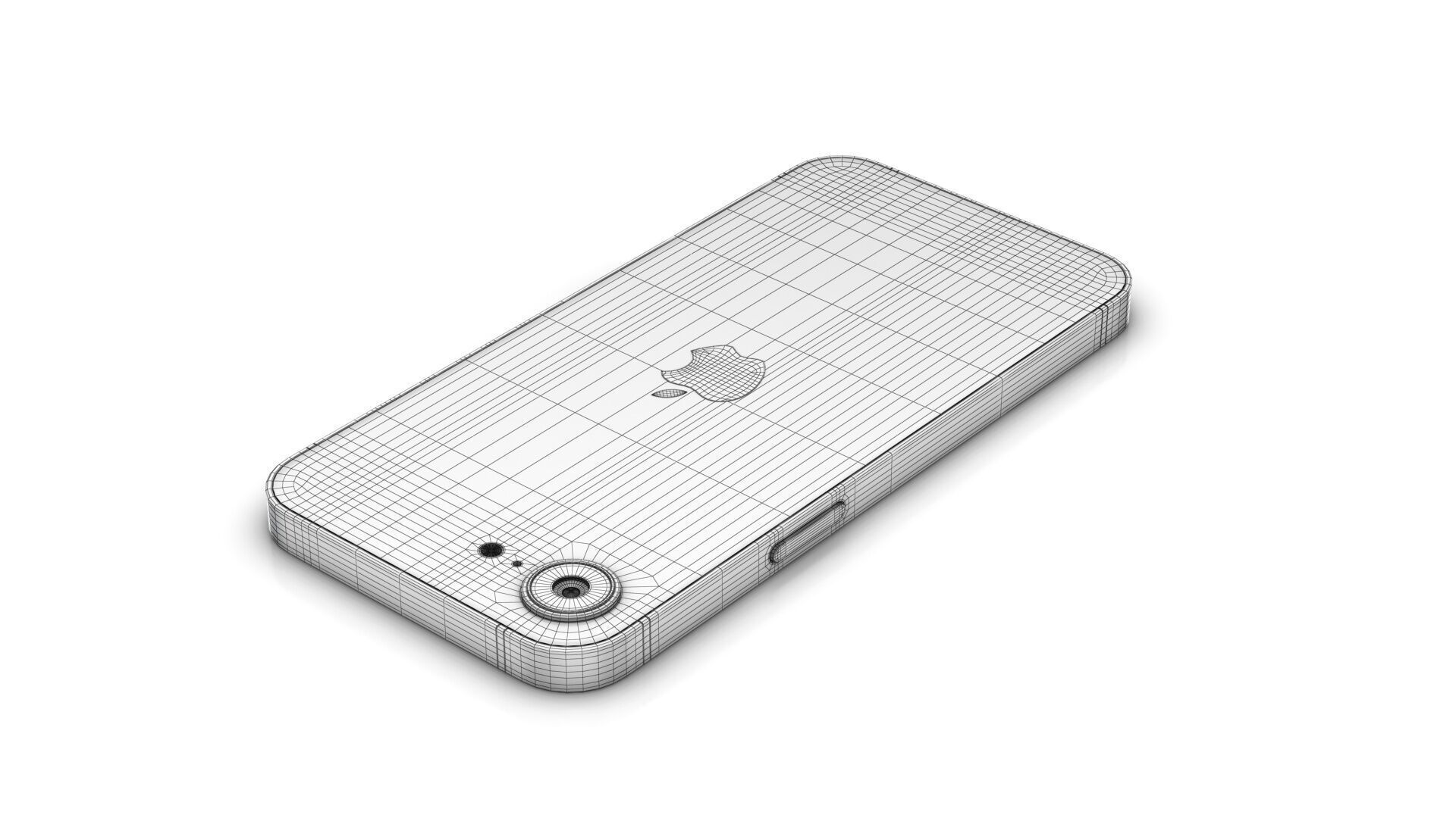 Apple iPhone 16e Low-poly 3D model_20