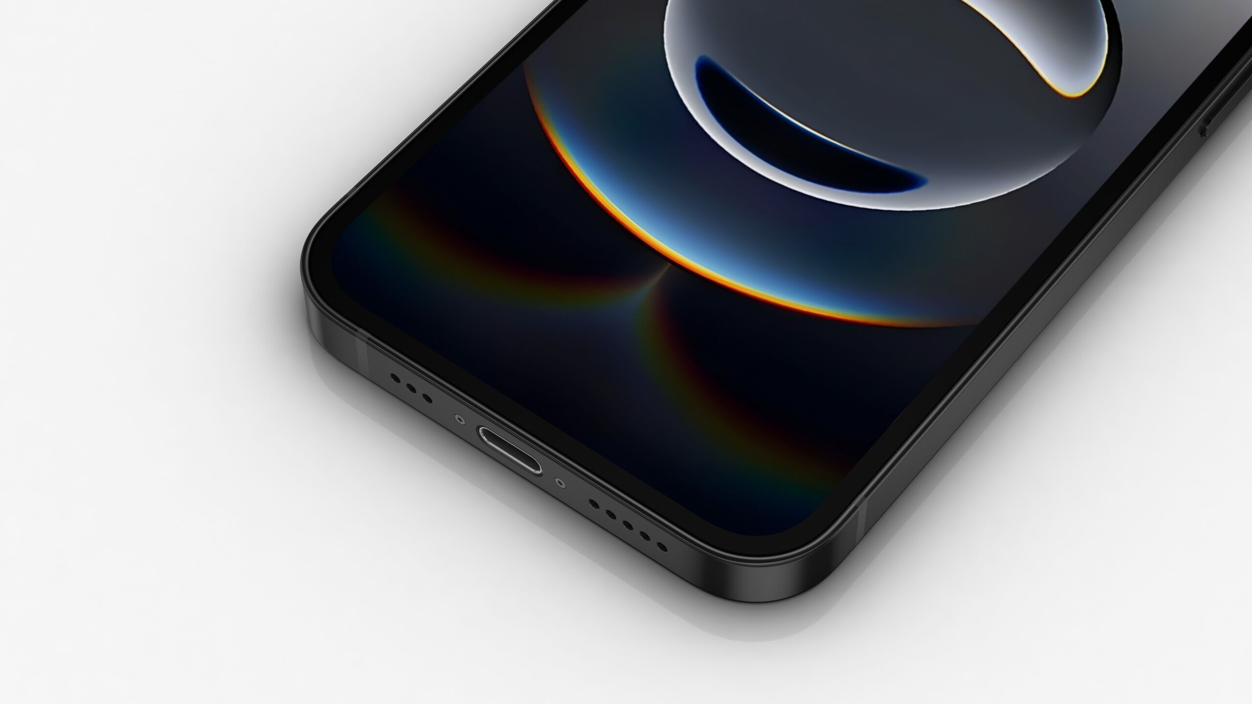 Apple iPhone 16e Low-poly 3D model_9