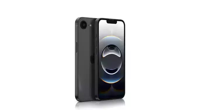 Apple iPhone 16e Low-poly 3D model