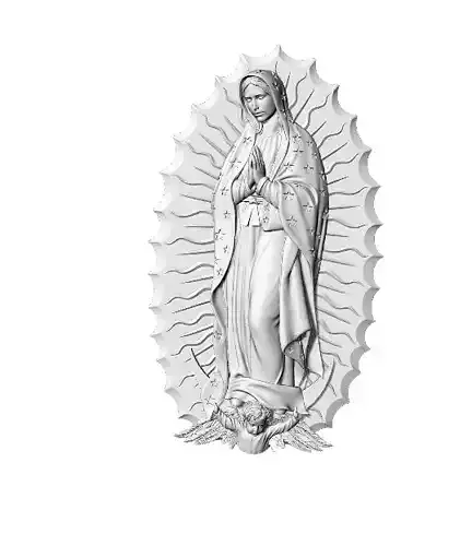 medalla guadalupe  3D print model