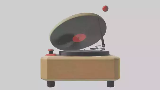 Cartoon Record Player model