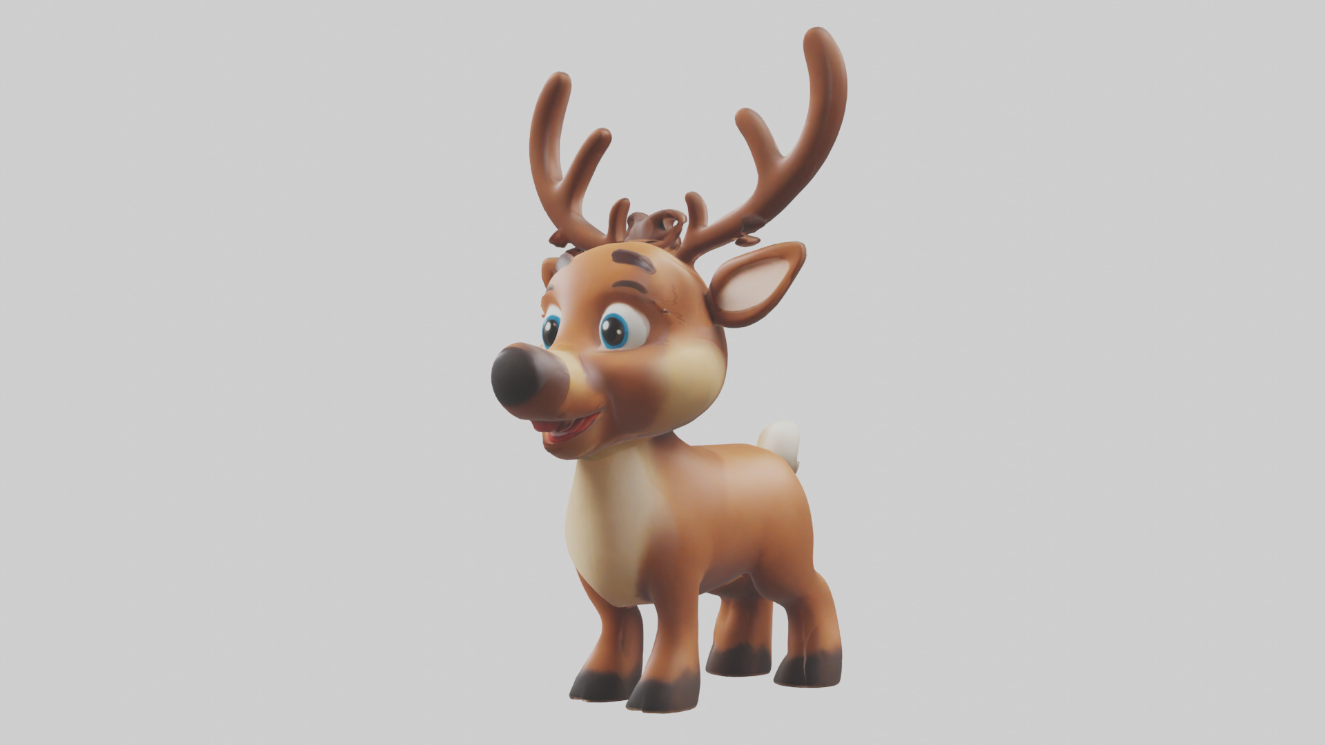 Cartoon Reindeer model 3D model_8