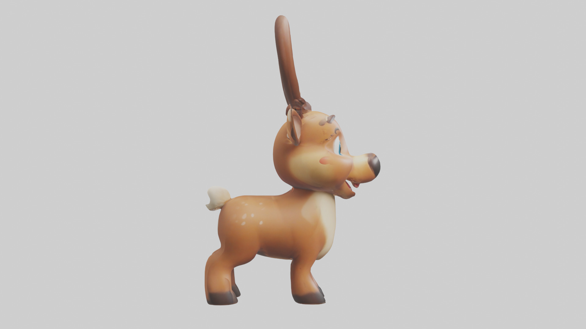 Cartoon Reindeer model 3D model_13