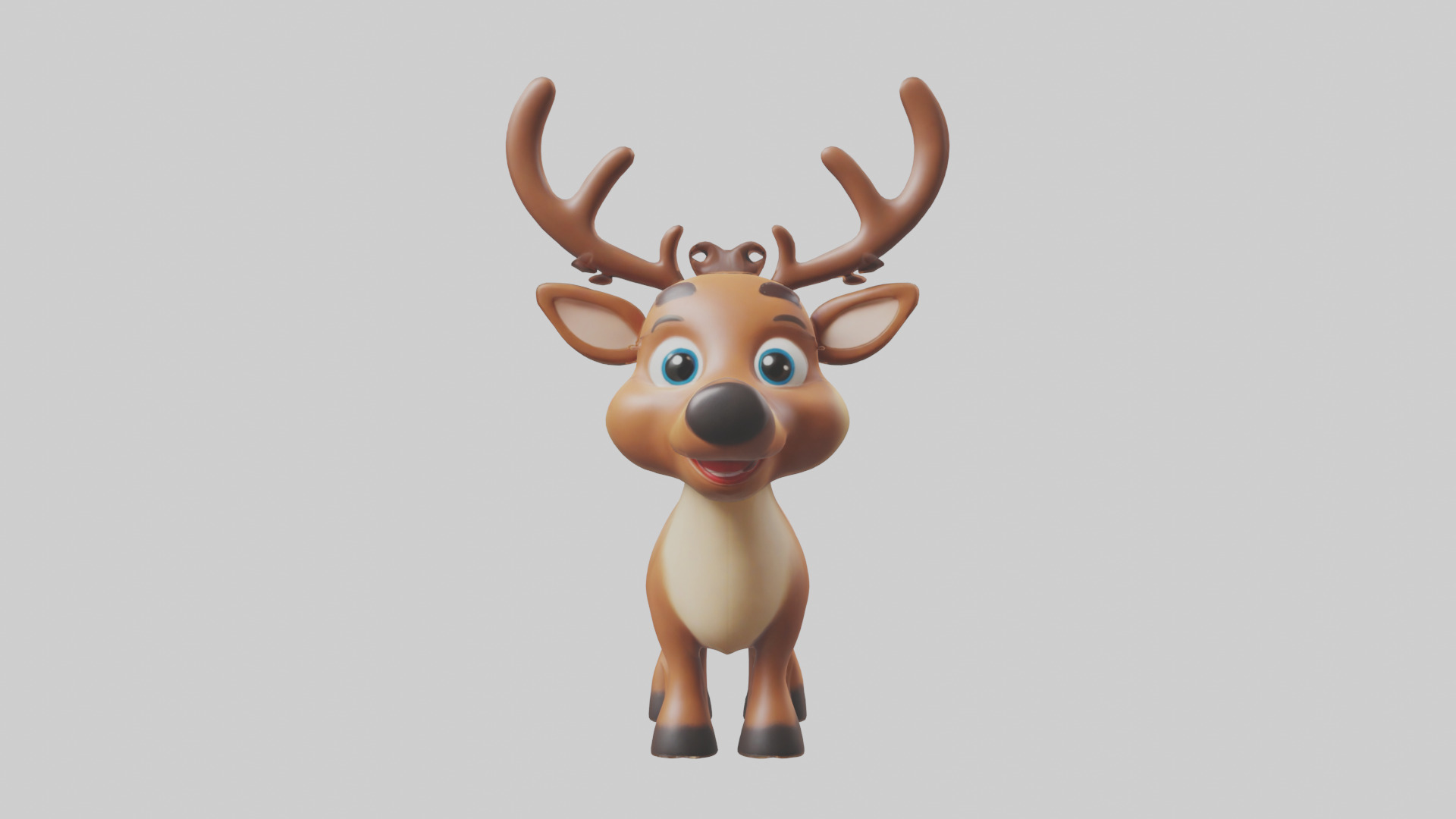 Cartoon Reindeer model 3D model_9