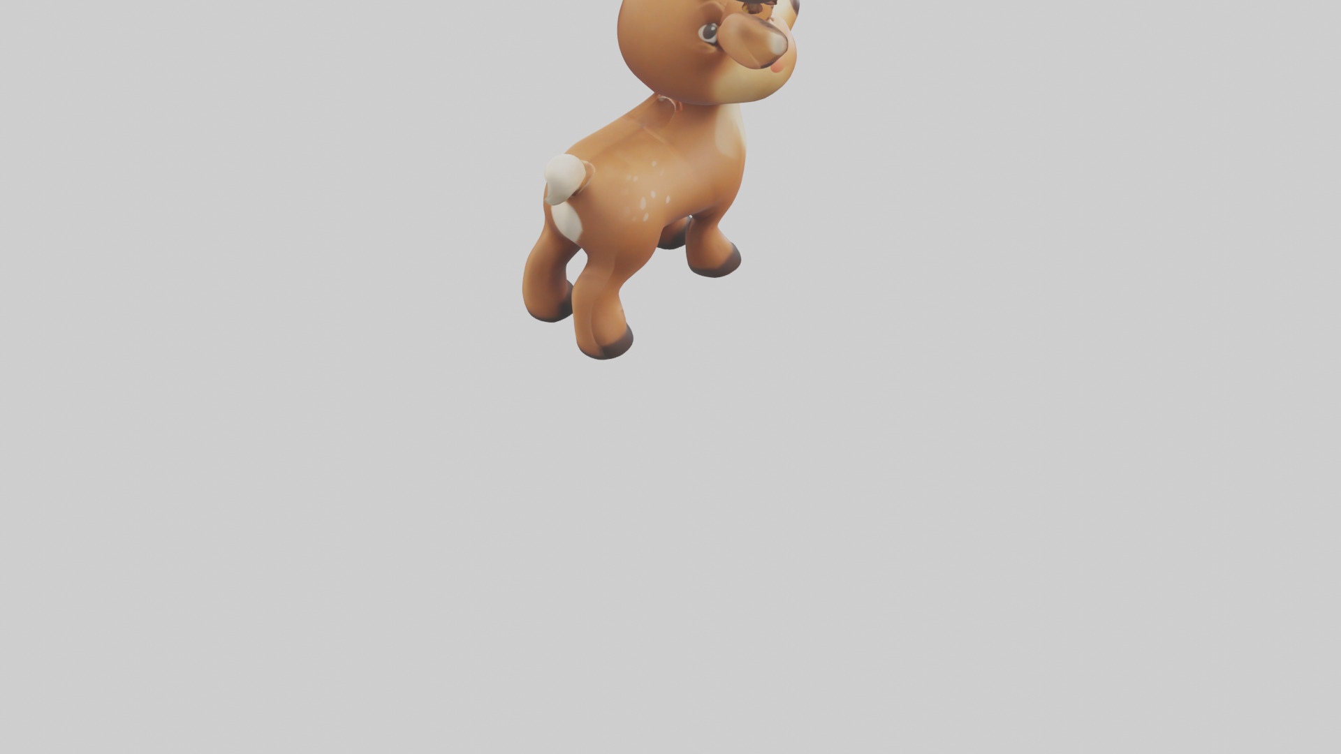 Cartoon Reindeer model 3D model_4