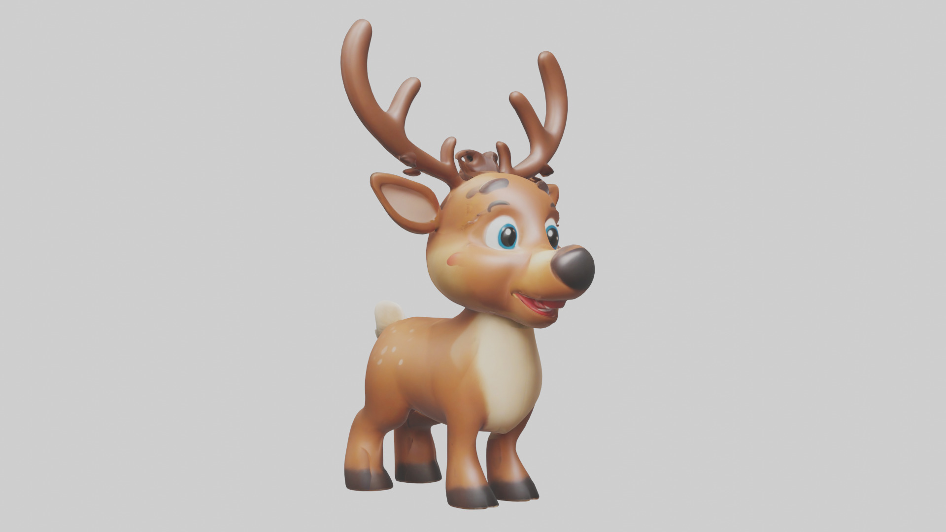 Cartoon Reindeer model 3D model_7