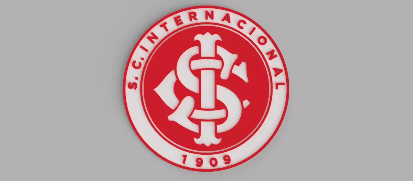 Sport Club Internacional Porto Alegre Football Shield Coaster Free 3D print model