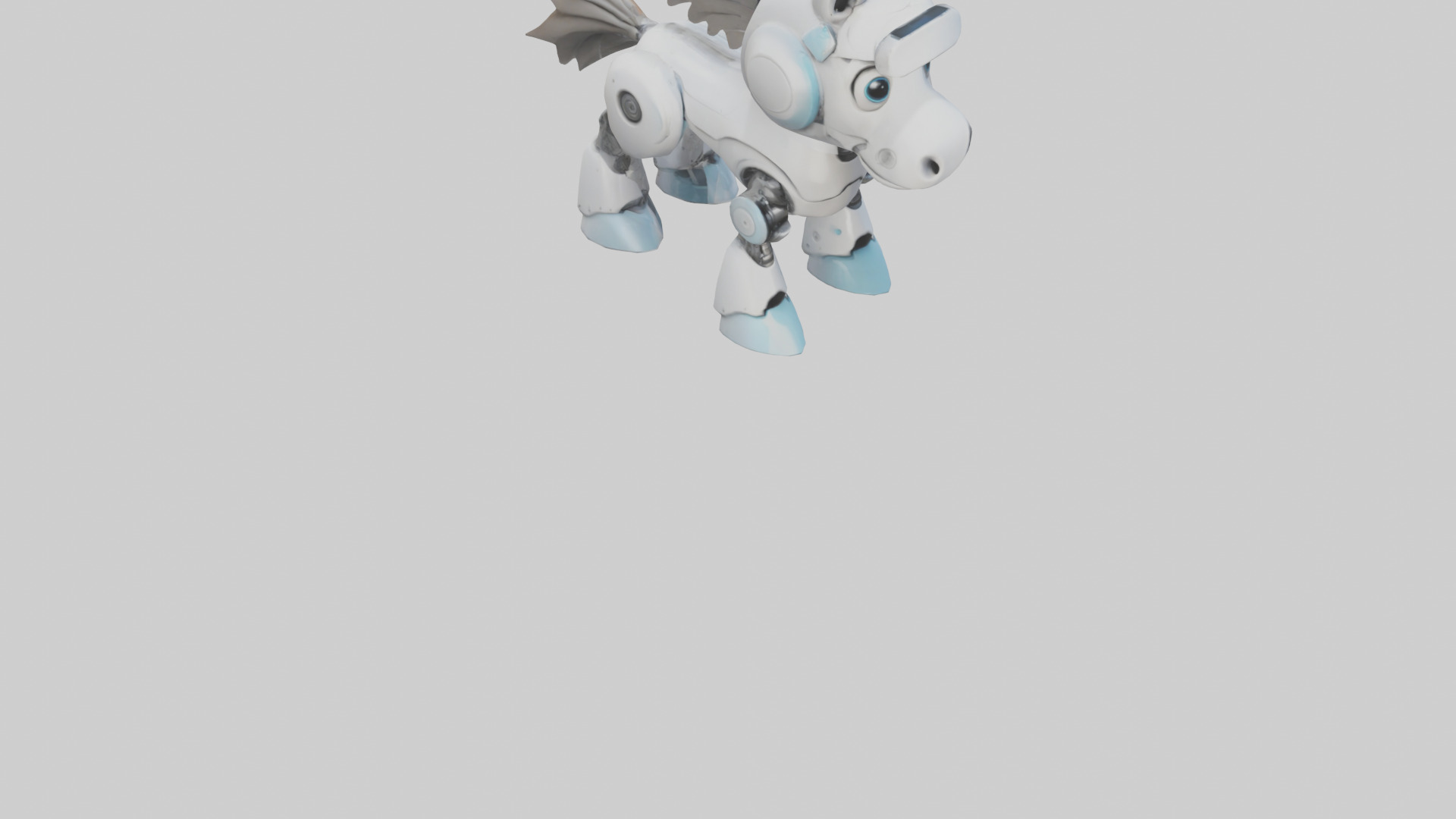 Cartoon Robot Horse model 3D model_6