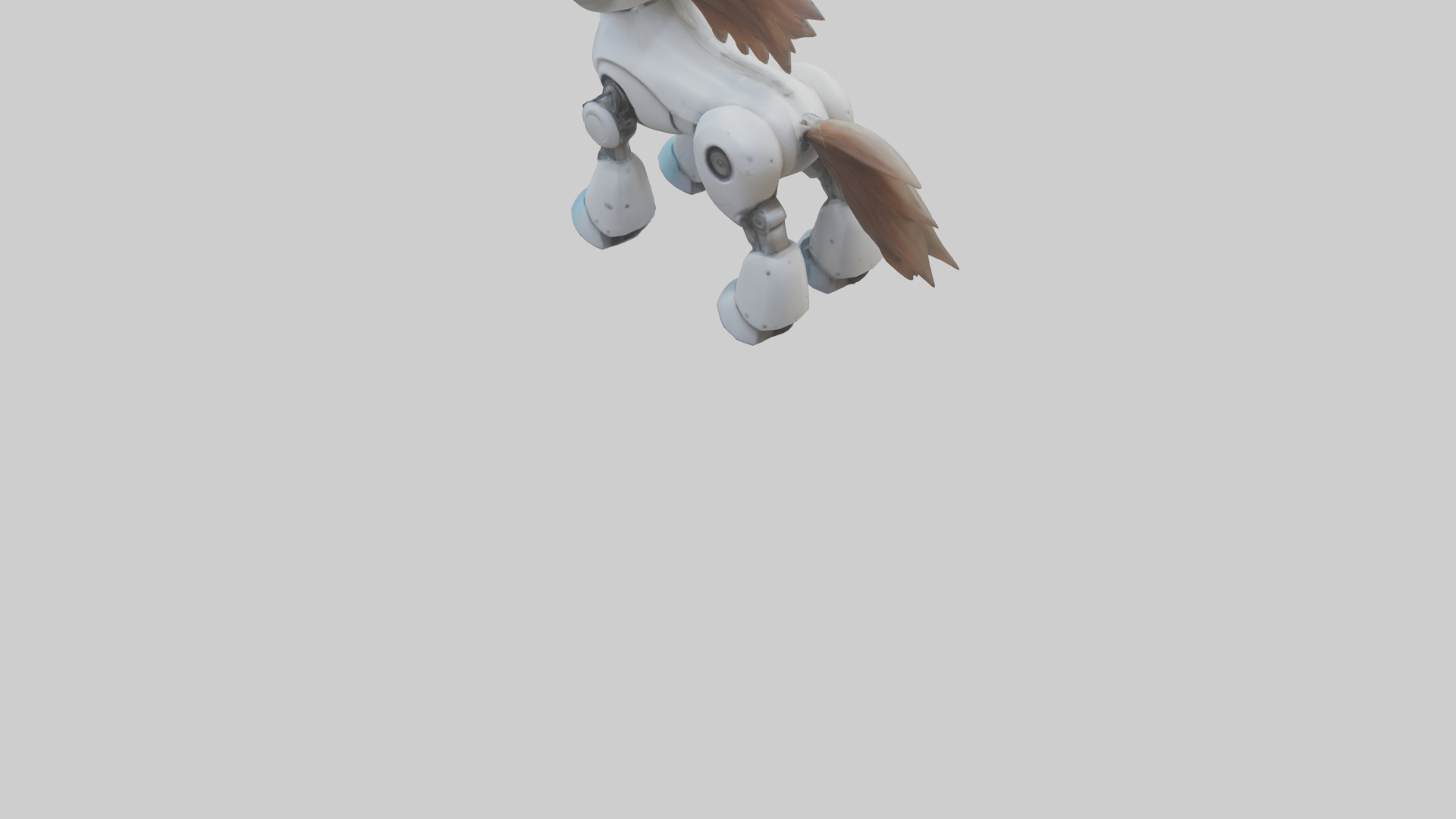 Cartoon Robot Horse model 3D model_3
