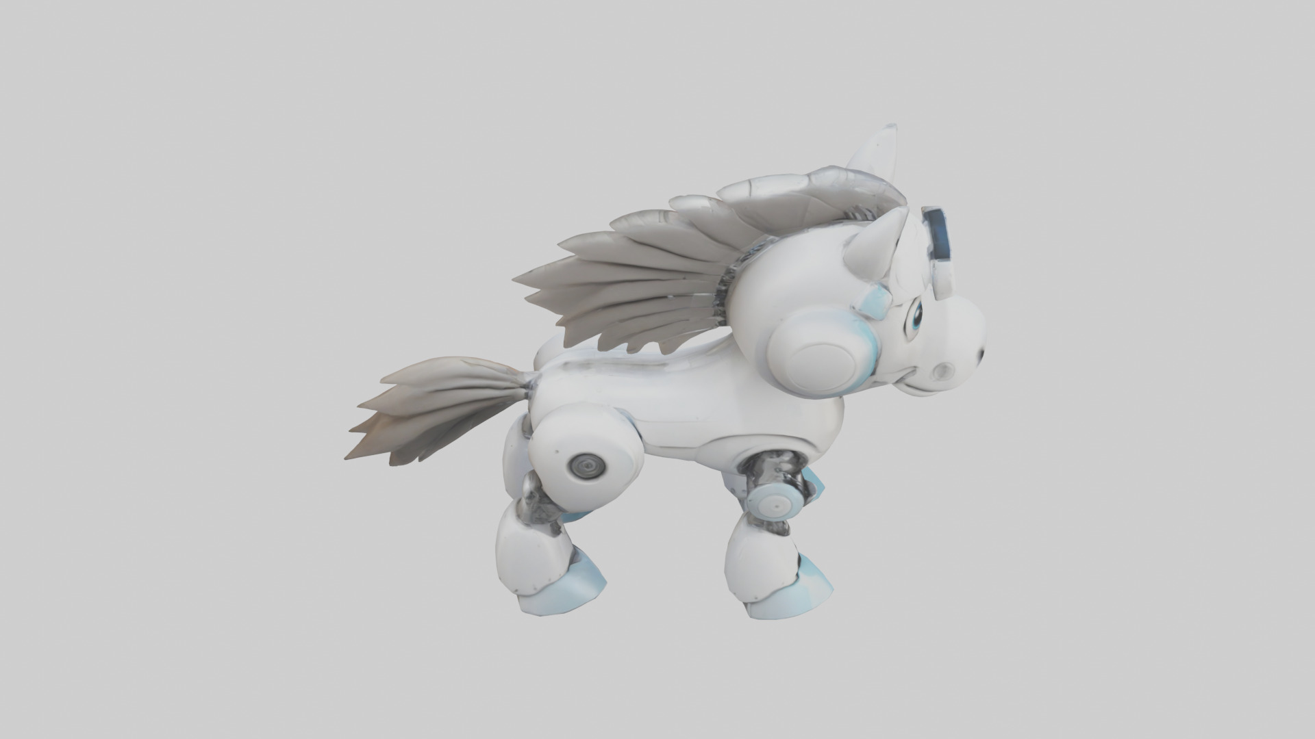 Cartoon Robot Horse model 3D model_18