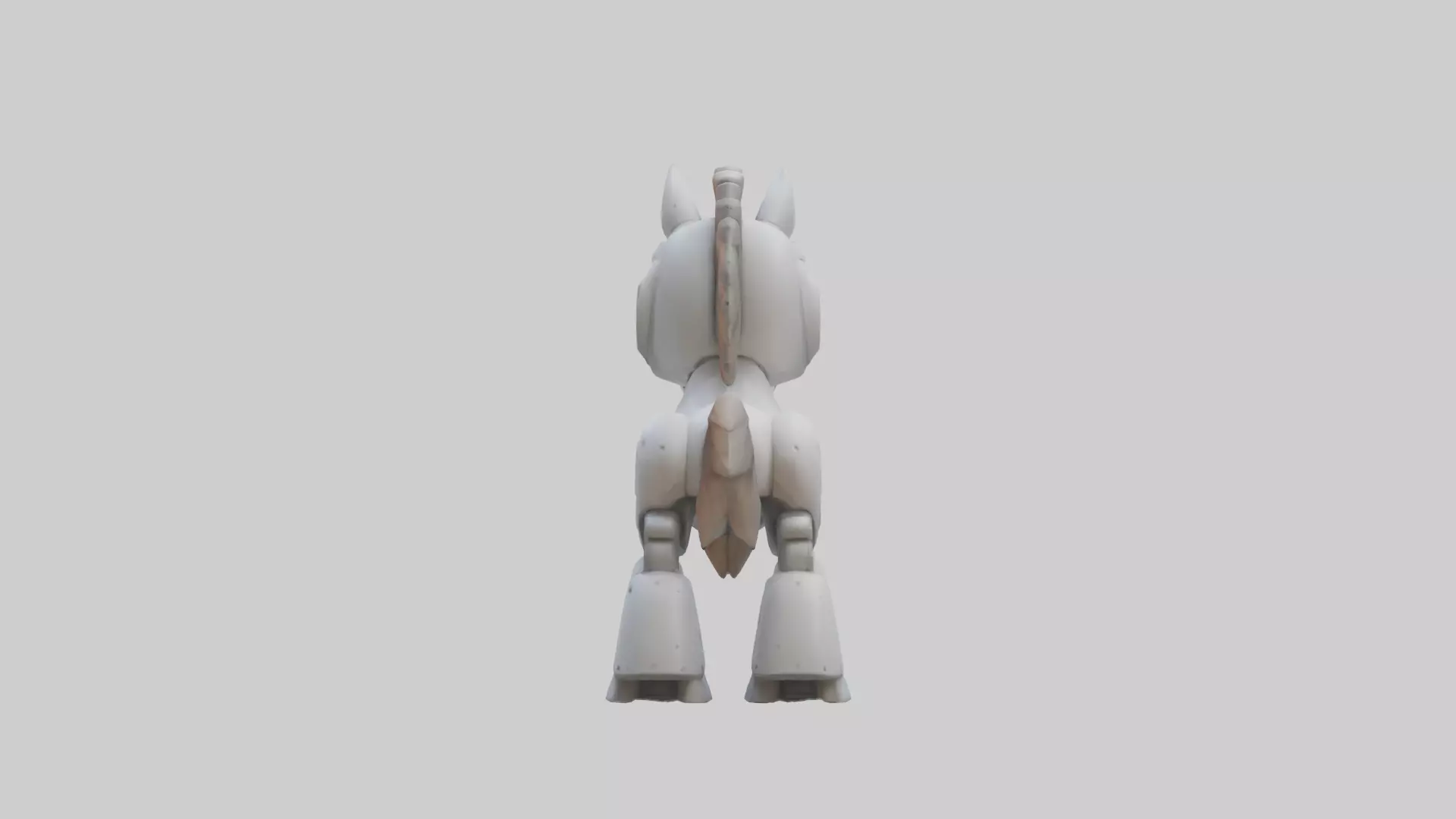 Cartoon Robot Horse model 3D model_0