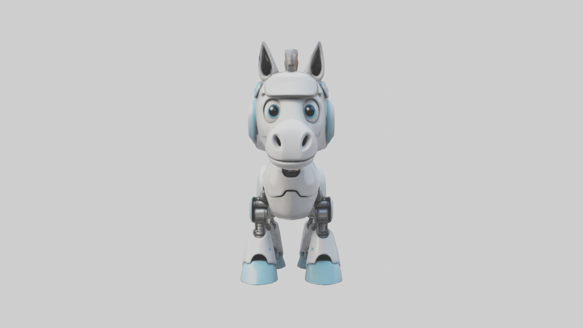 Cartoon Robot Horse model 3D model_9