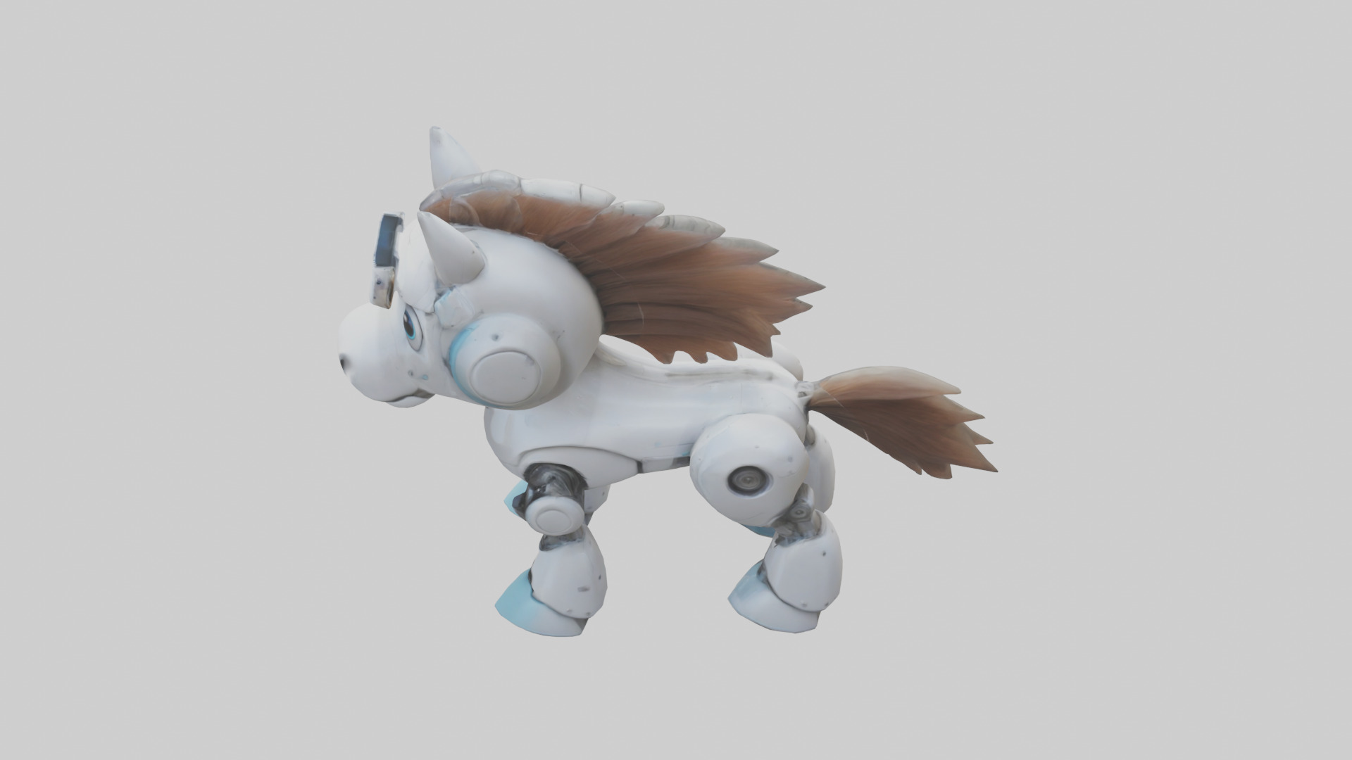 Cartoon Robot Horse model 3D model_17