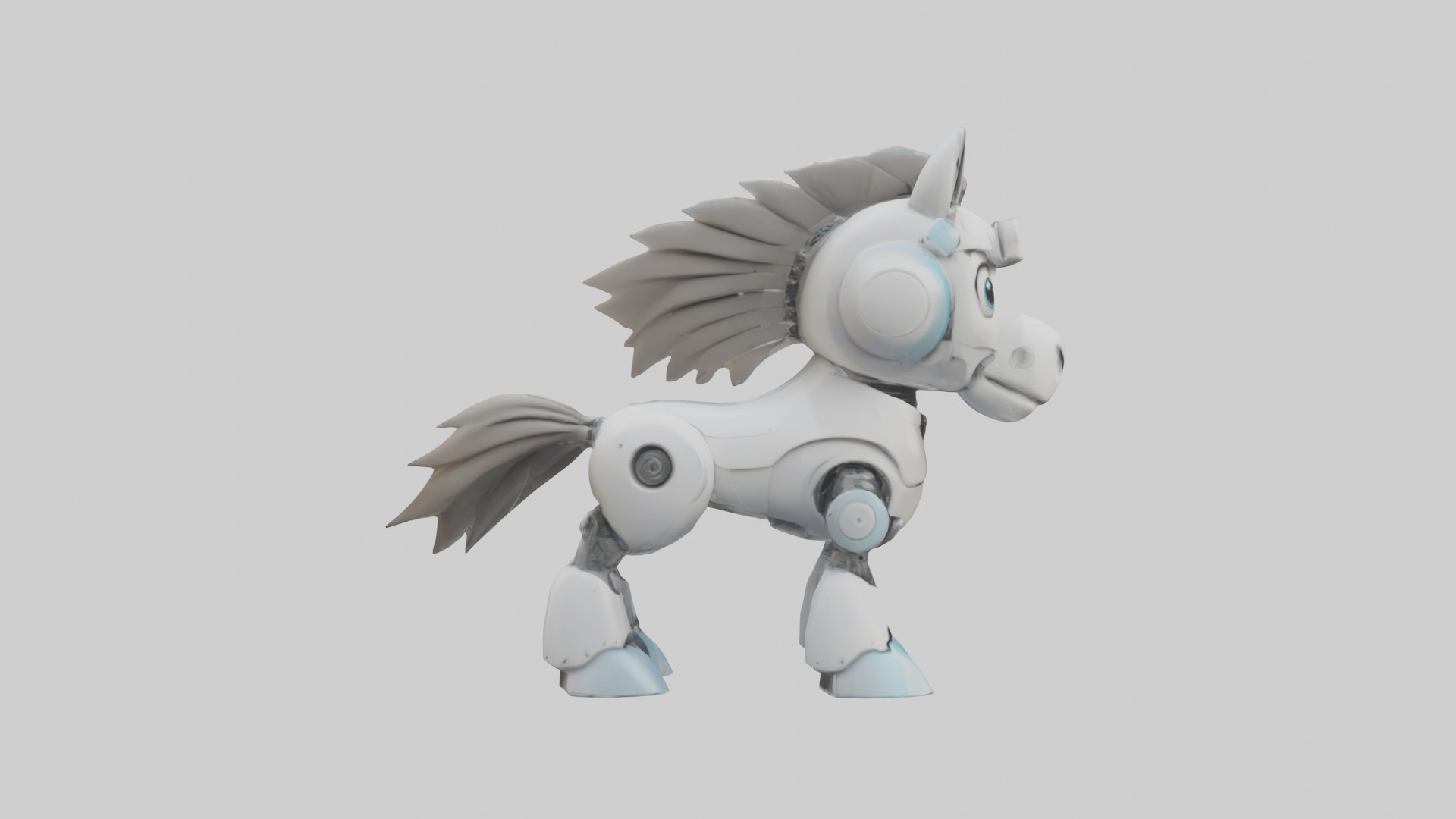 Cartoon Robot Horse model 3D model_13