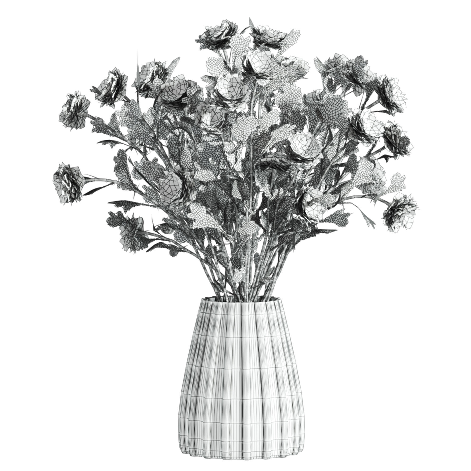 bouquet set 3D model_5