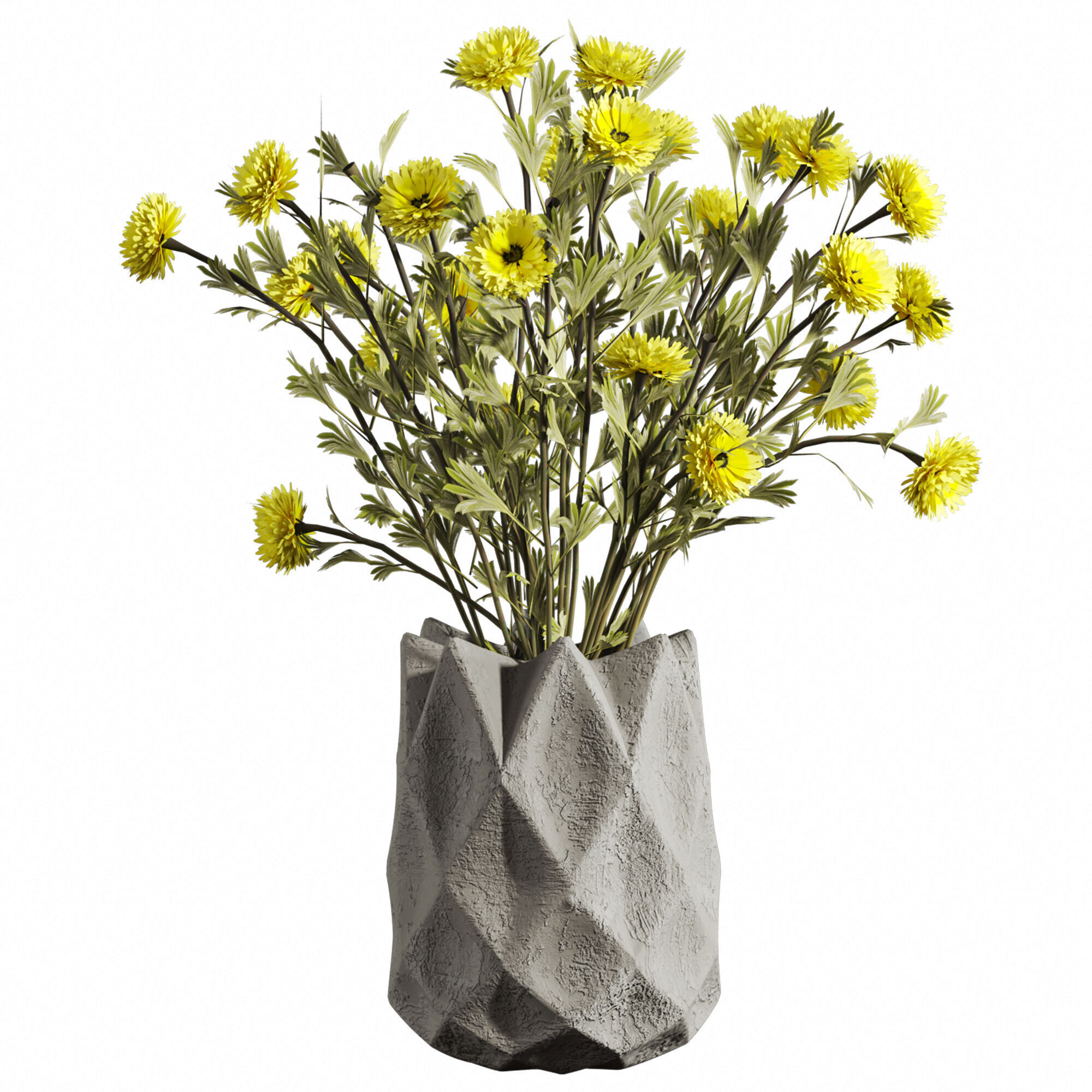 bouquet set 3D model_2