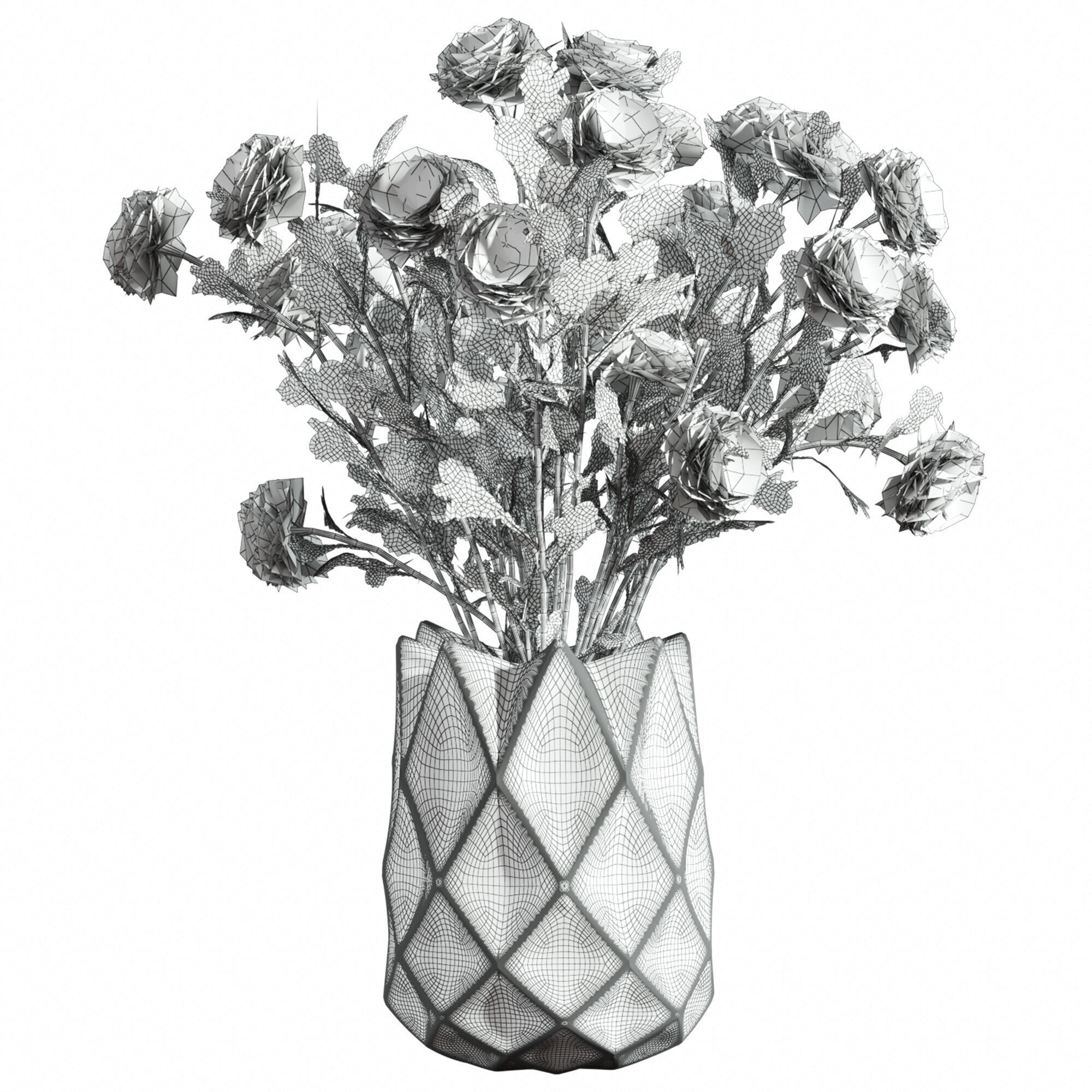 bouquet set 3D model_3