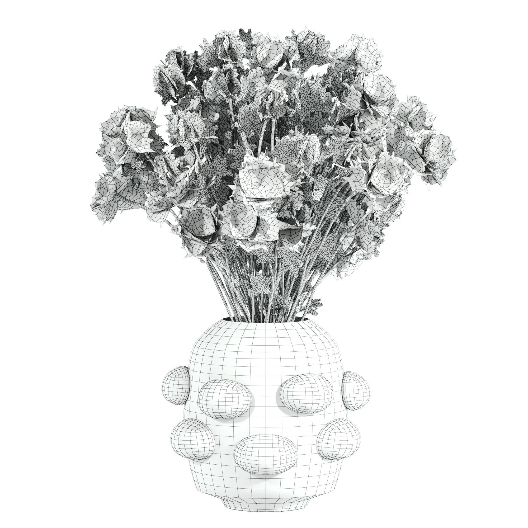 bouquet set 3D model_9