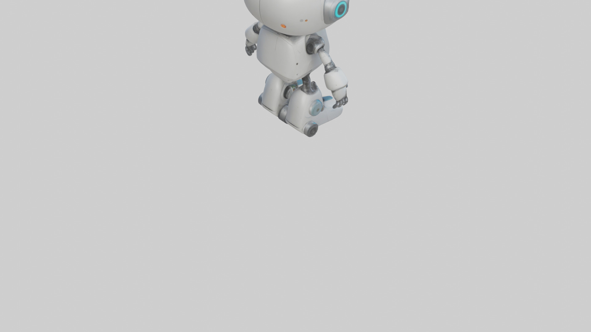 Cartoon Robot model 3D model_4
