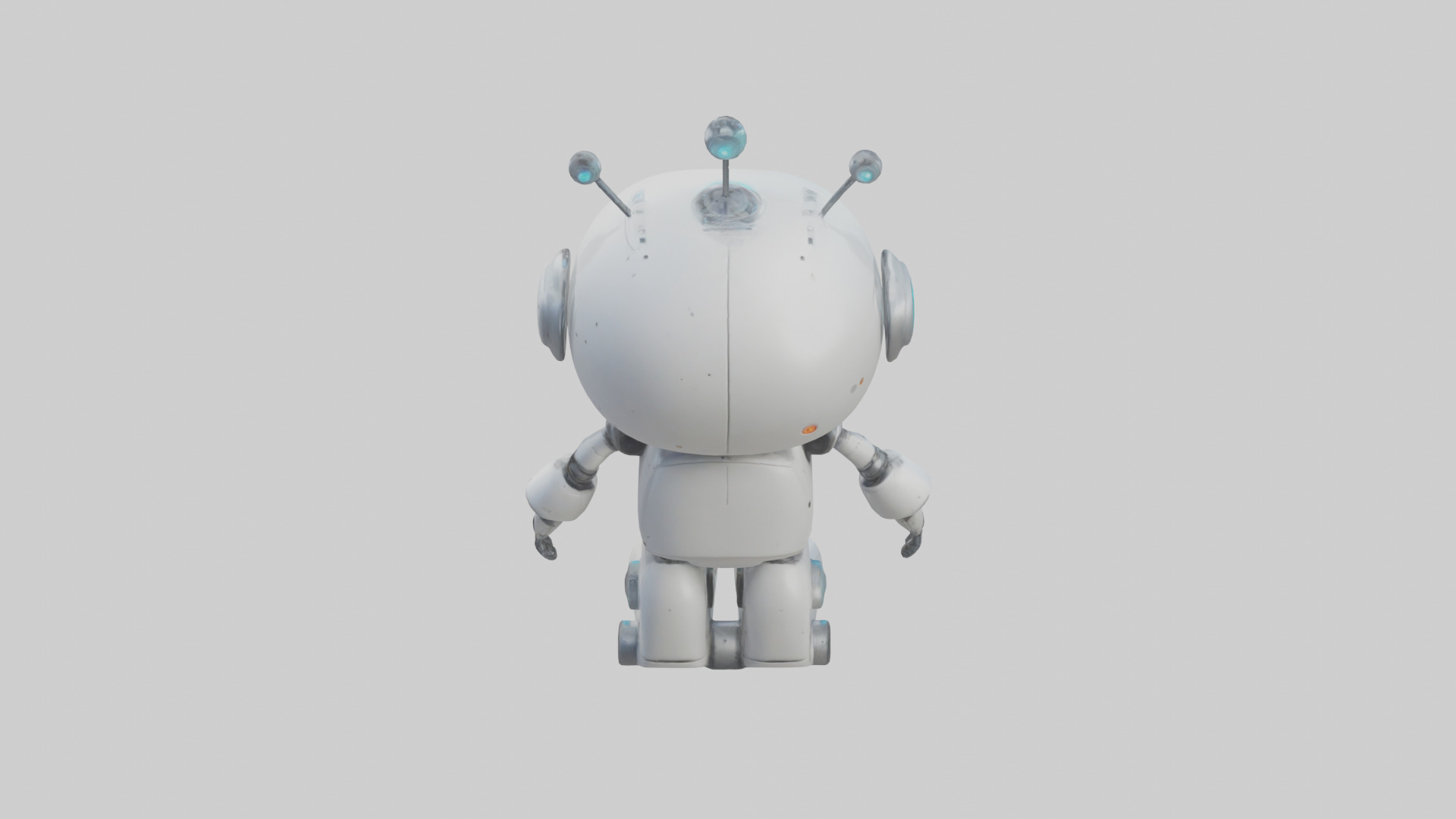 Cartoon Robot model 3D model_15